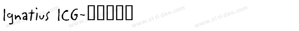 Ignatius ICG字体转换
